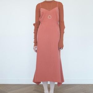 Frontrow x J Chung string slip dress